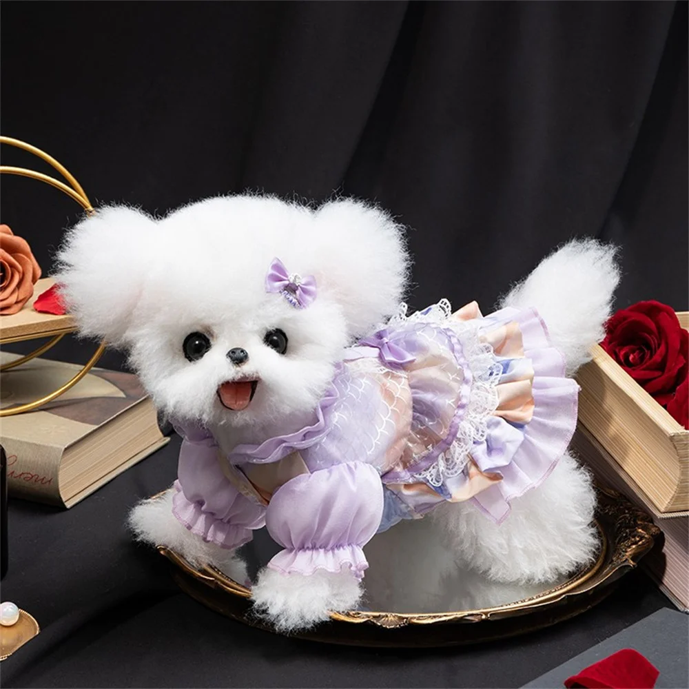

Summer Princess Pet Dress Clothes for Dogs Cats Princess Chihuahua Pet Cat Skirt Dog Clothes Shirt Costume Cat Dress Skirt