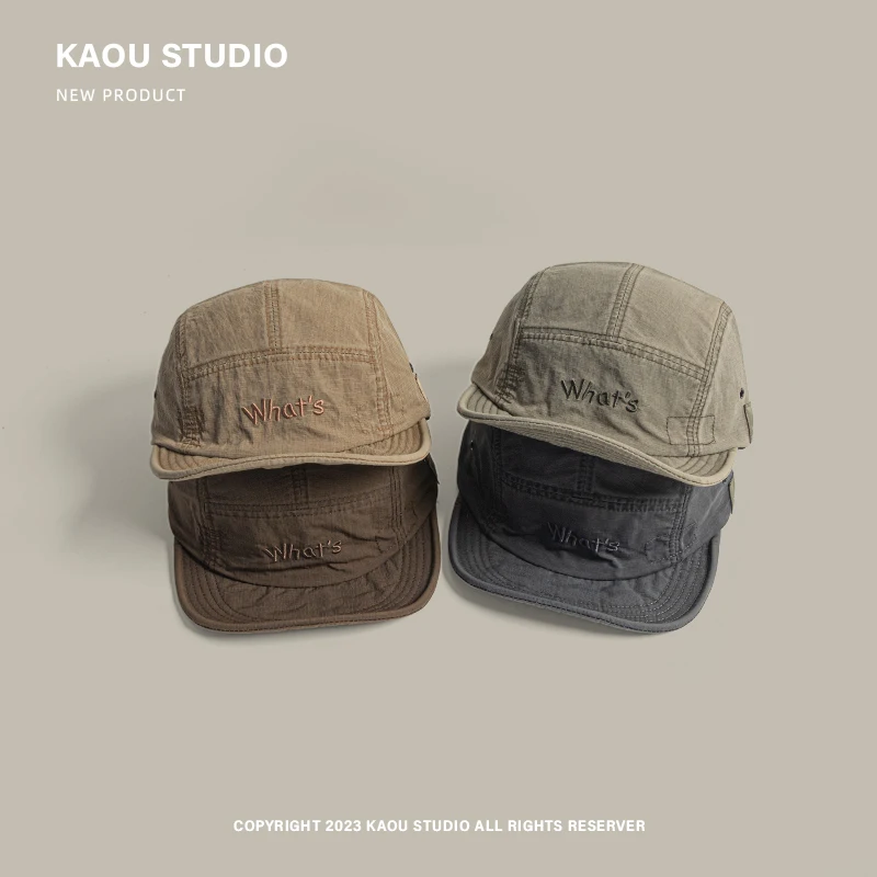 الرجعية لينة الحواف التجفيف السريع قبعة بيسبول النساء الربيع الصيف التخييم في الهواء الطلق تنفس واقية من الشمس رقيقة 5-لوحة قبعة رجالي