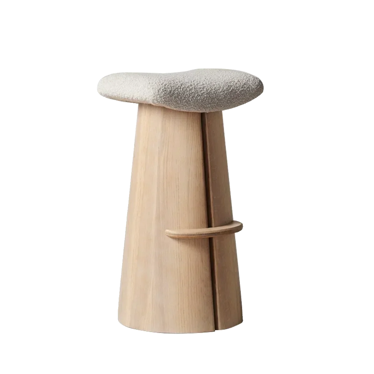 Minimalistische Wabi Wind Stoff Bartheke Haushalt Hochhocker Kombination Massivholz Barstuhl Hocker