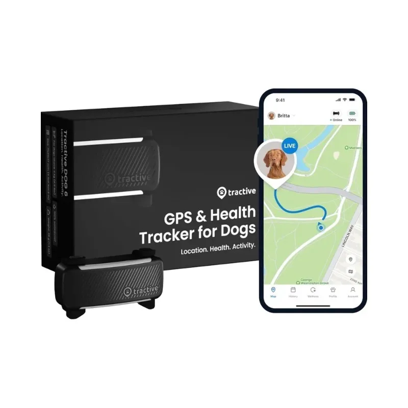 2025 Release Real-Time GPS Dog Tracker Black Collar with Health Wellness Alerts Virtual Fence Bark Detection for Pets
