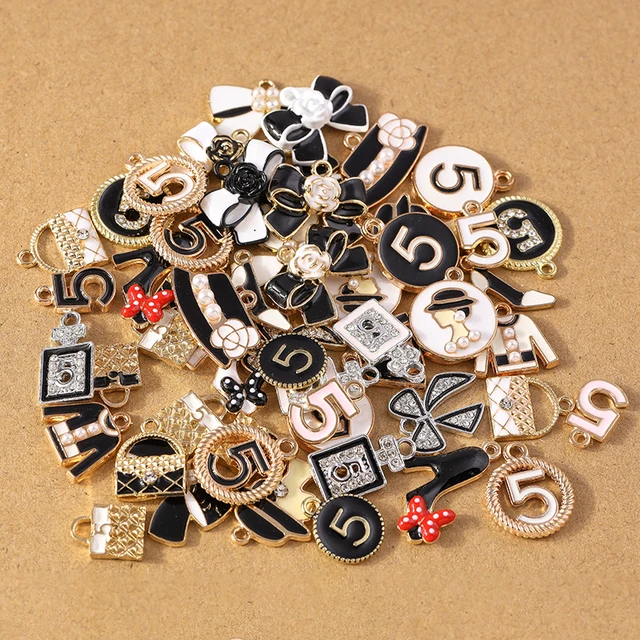 10 sztuk losowa mieszanka emalia Bowknot Charms torba buty wisiorki do tworzenia biżuterii kolczyki naszyjnik DIY akcesoria do bransoletki dostaw