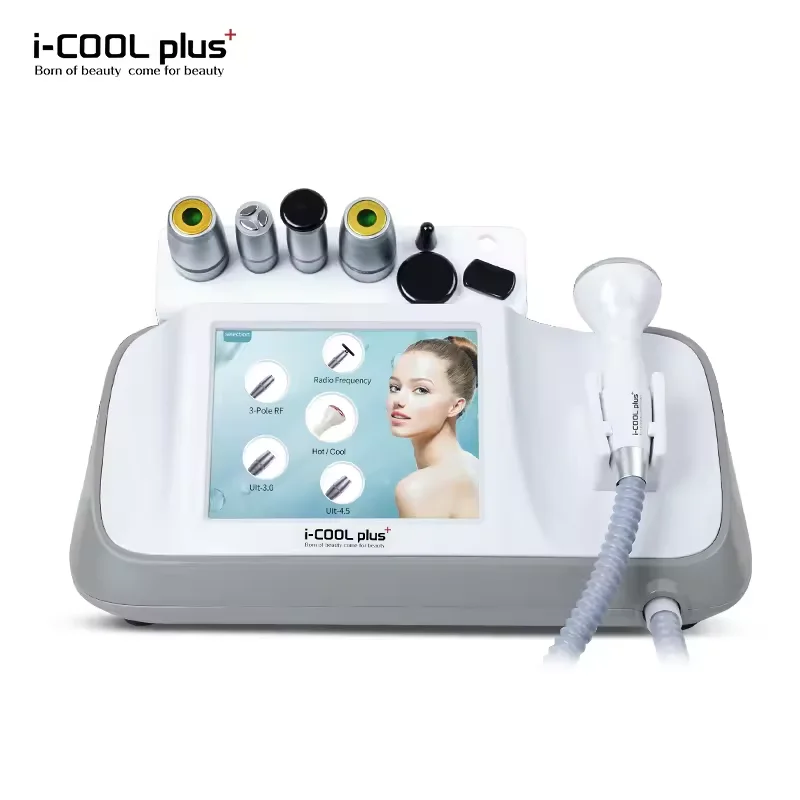 

I-Cool Plus RF Ultrasonic Anti-Aging Machine Deep Layered Face Lift Eye Bag Removal Collagen Regeneration Beauty Device