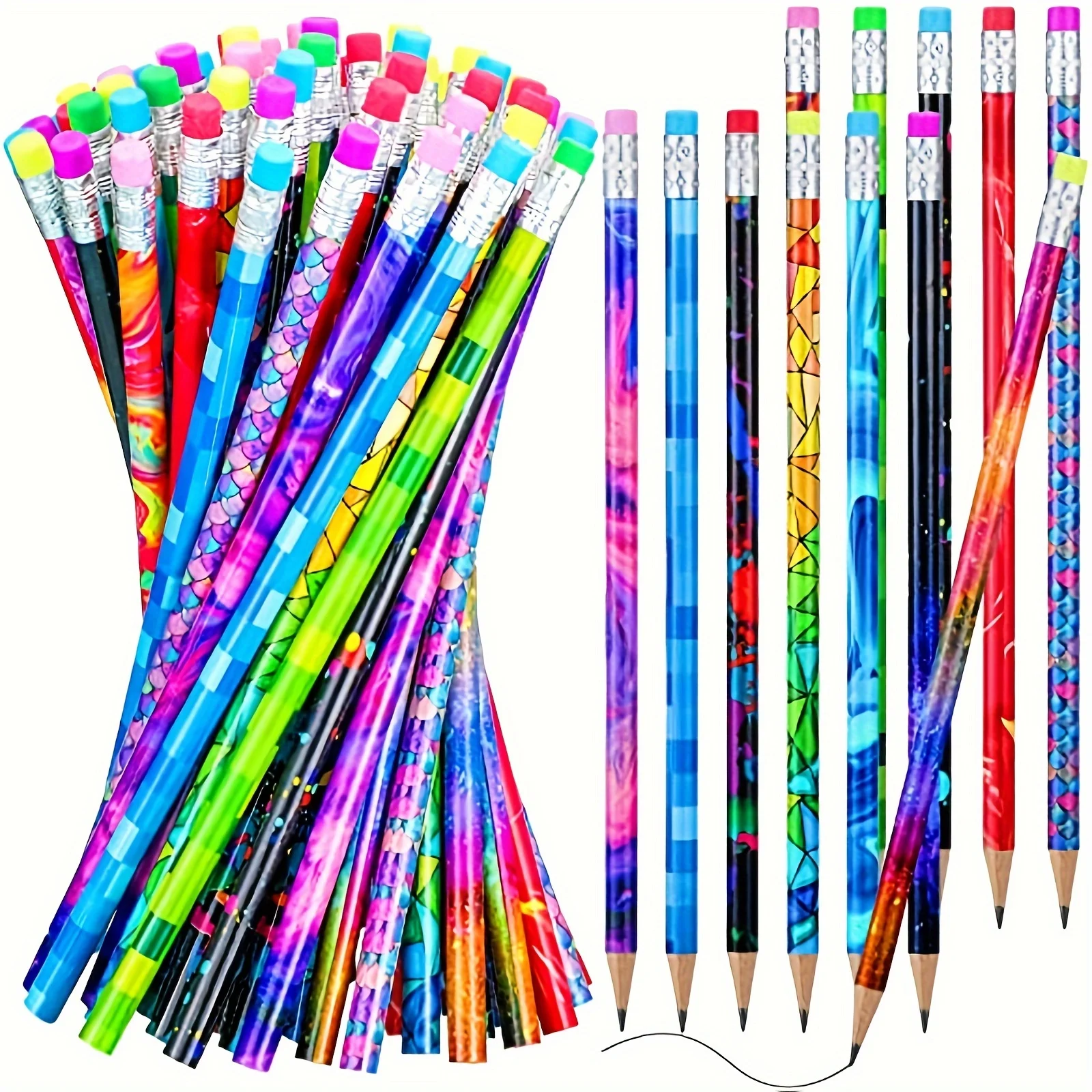 Cute HB Pencils With Eraser Tips: Perfect For Writing, Drawing, Sketching, And As A Stationery Prize Gift For Students