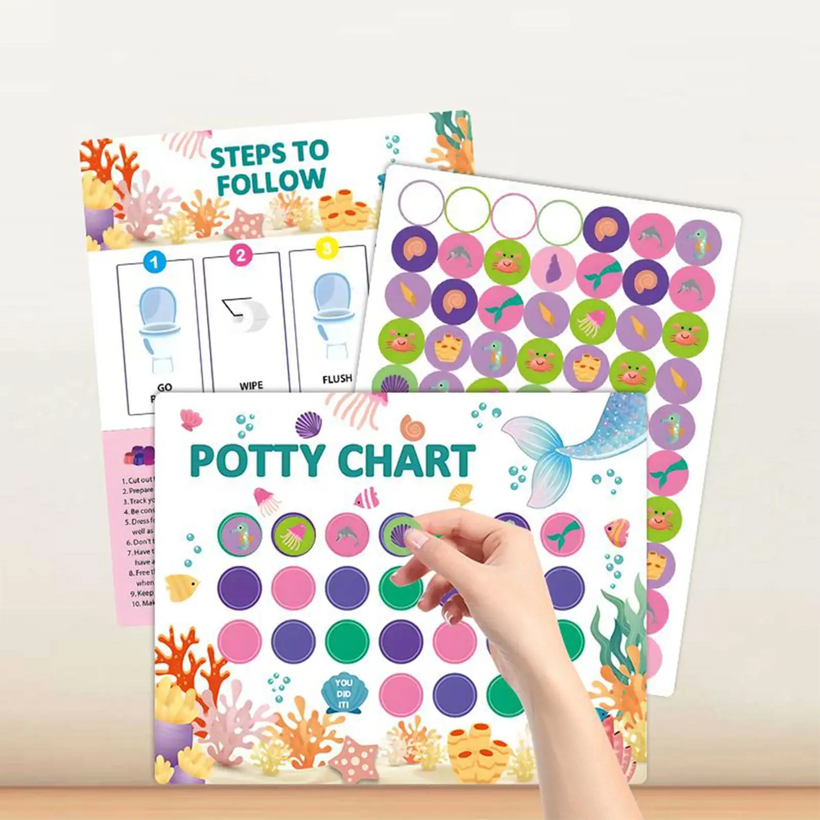 Potty Training Chart Confidence Building Toilet Habit Trainer Prize Potty Sticker Chart For 2-4 Year Olds Kids Girls Boys Son