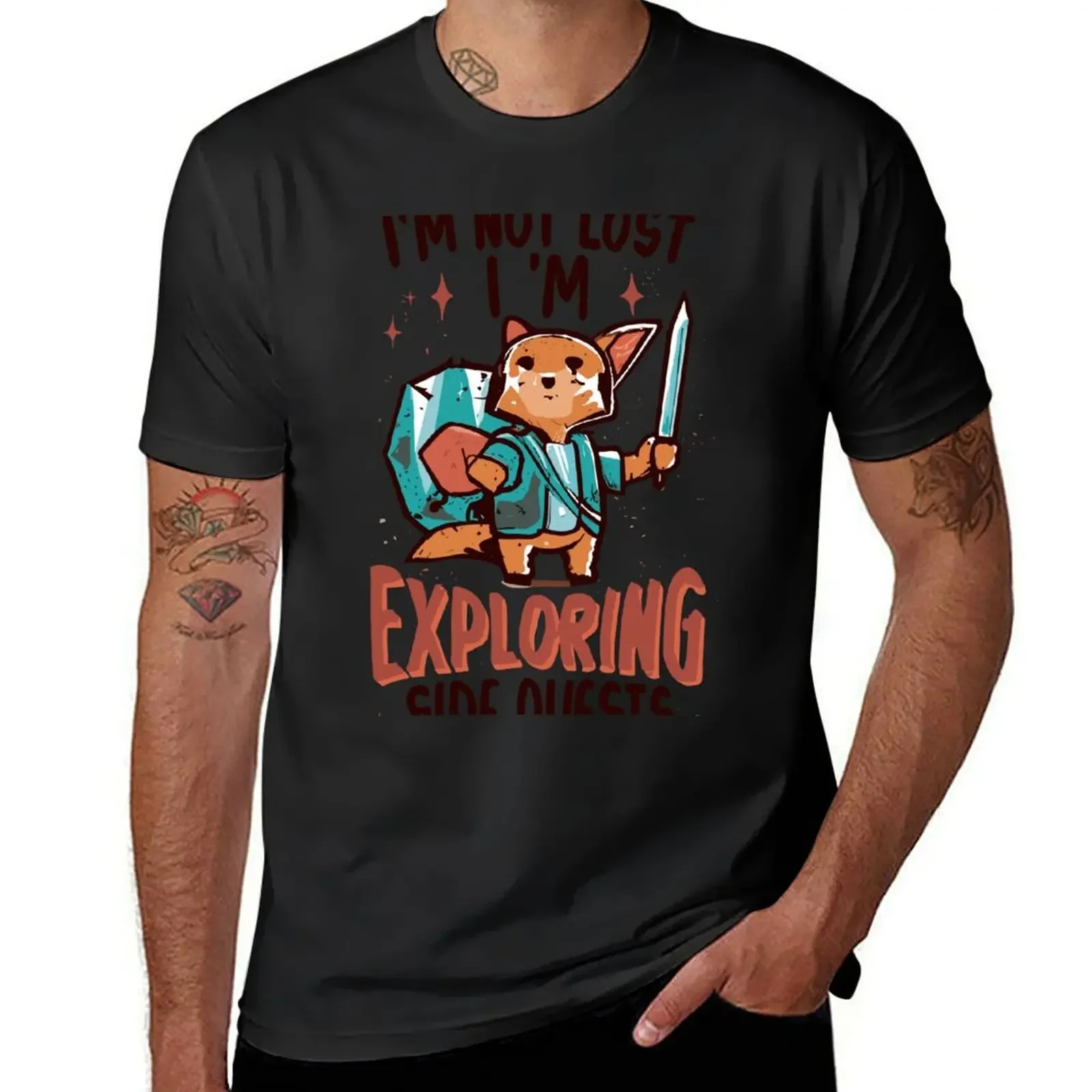 I'm not lost, I'm exploring side quests - Role-Playing Games - Video Games T-Shirt for a boy t shirts for men pack