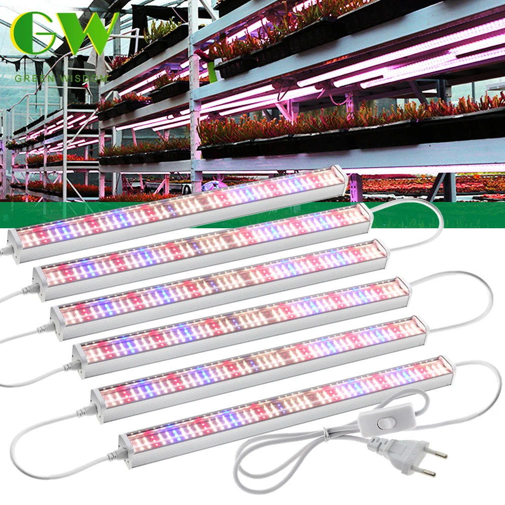 SMD2835 AC100-265V boîtier en aluminium plein moteur adapté aux plantes arbres fruitiers Ligtables fleurs succulentes LED élèvent la lumière