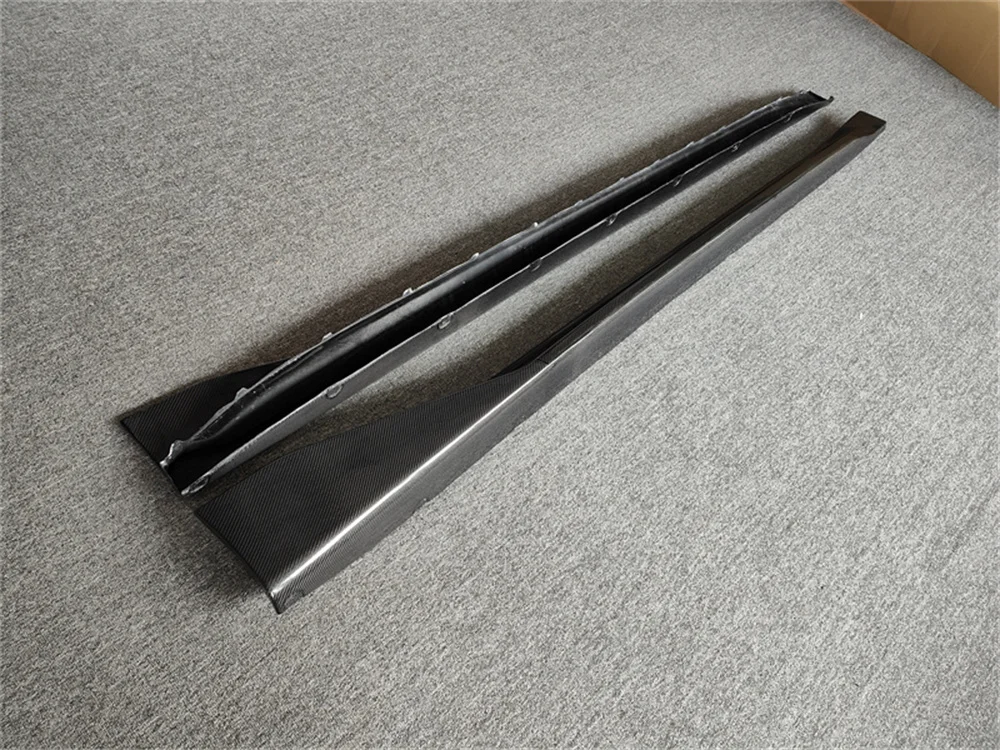 True carbon fiber MP style rear bumper with side skirts and long for G80 M3 G82 M4 door body kit