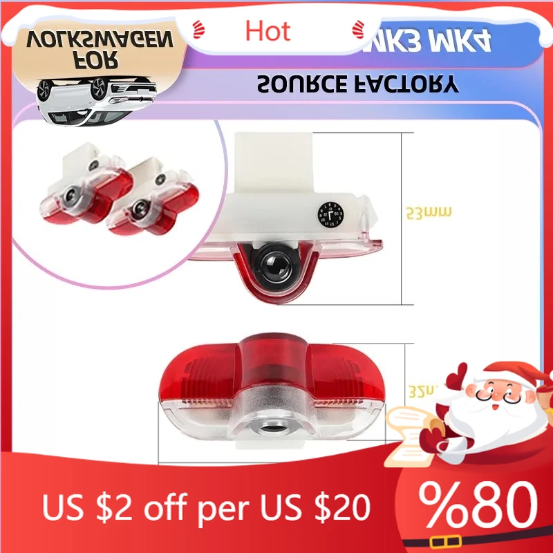 

Горячая для VW VOLKSWAGEN антенны Горячие антенны 2X НОВЫЕ светодиодные двери автомобиля Добро пожаловать Призрачная тень Предупреждающий свет Аксессуары для VW Golf 3 4 Mk3