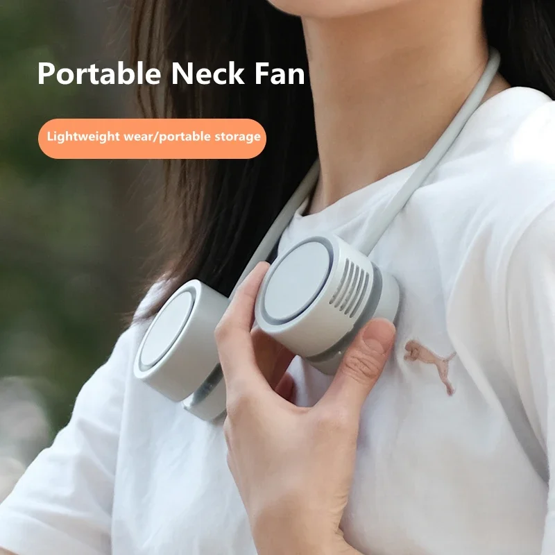 

Bladeless Neck Fan Stylish Portable Mini Fan Hanging Small Air Conditioner for Cooling Summer Ventilador Portátil Rechargeable