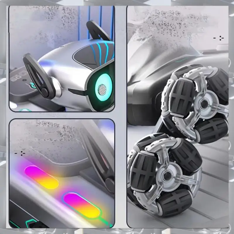 A84F-RC cascadeur dérive Robot chien télécommande Robot chien avec musique légère 8 roues contrôle de détection de geste pour les enfants