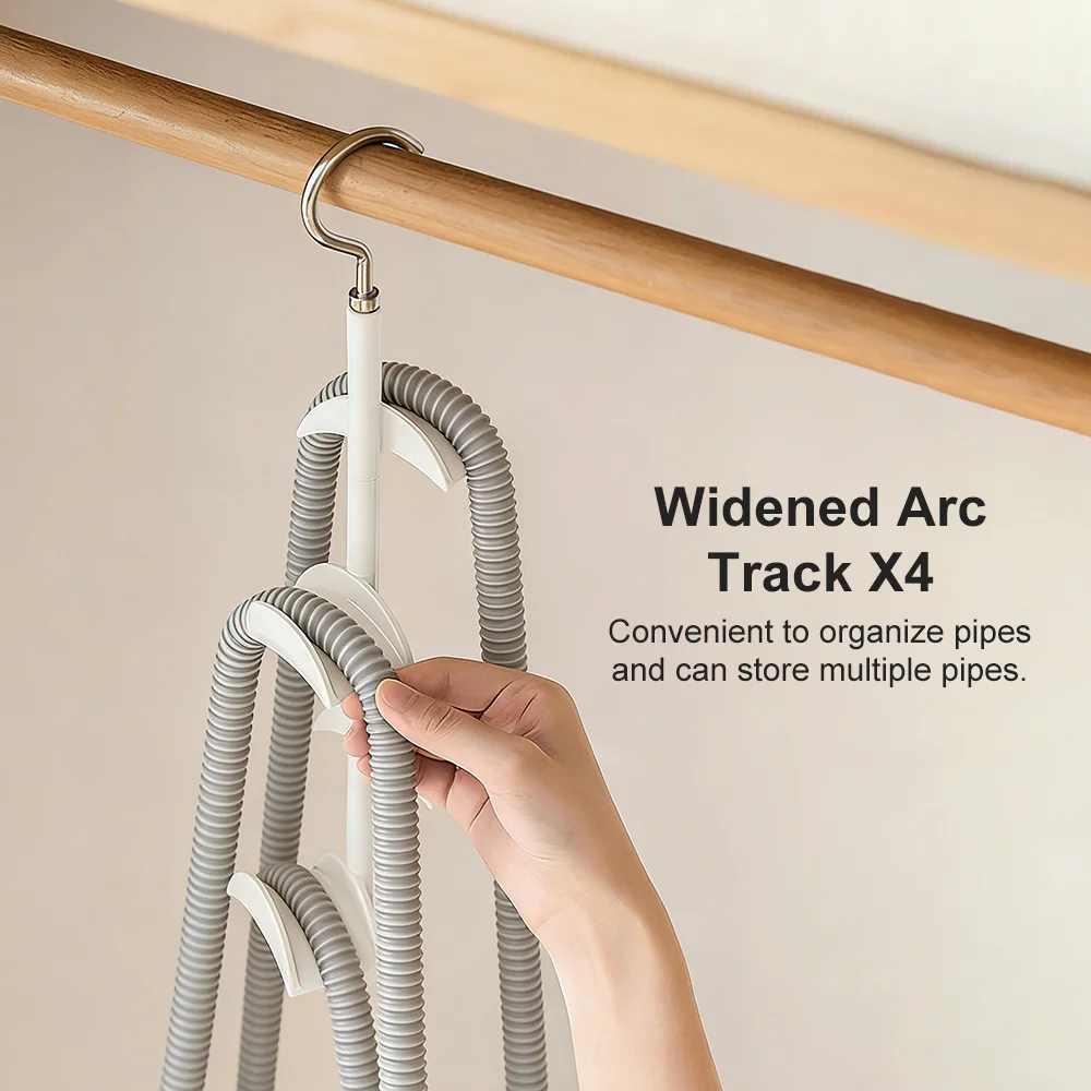 2/4 Heads CPAP Hose Hanger CPAP Tube Holde with Anti-Skid Function Headband Hook for Avoids Tube from Leakage Intertwine Tangle