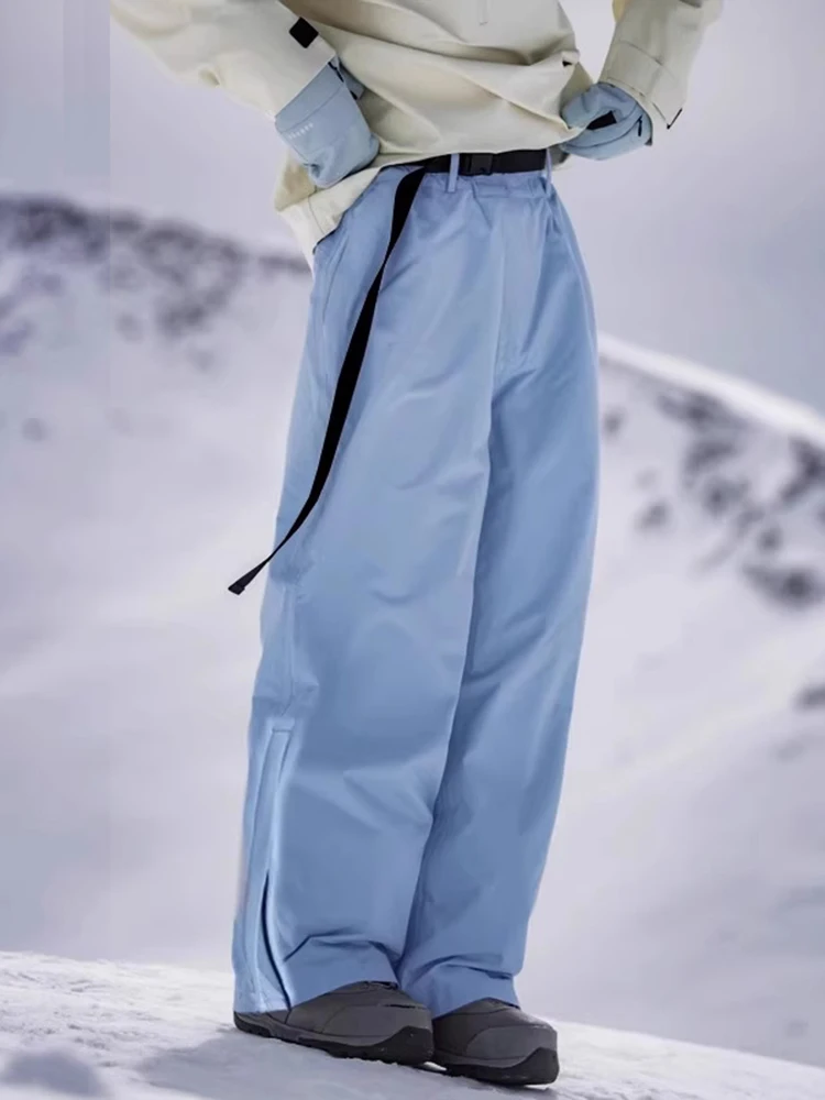 

Men's Snowboard Pants Winter Cold Resistant Waterproof Windproof Warm Fce Lined Northeast Snowy und Pants Casual Straig...