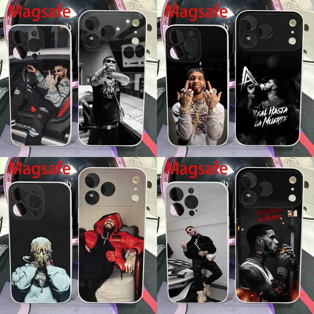 

Rapper A-Anuel AA Real Phone Case For iPhone 14,16,15,11,13,17,12,Air,Mini,Plus,E,Pro,Max Magnetic Magsafe Frosted Cover