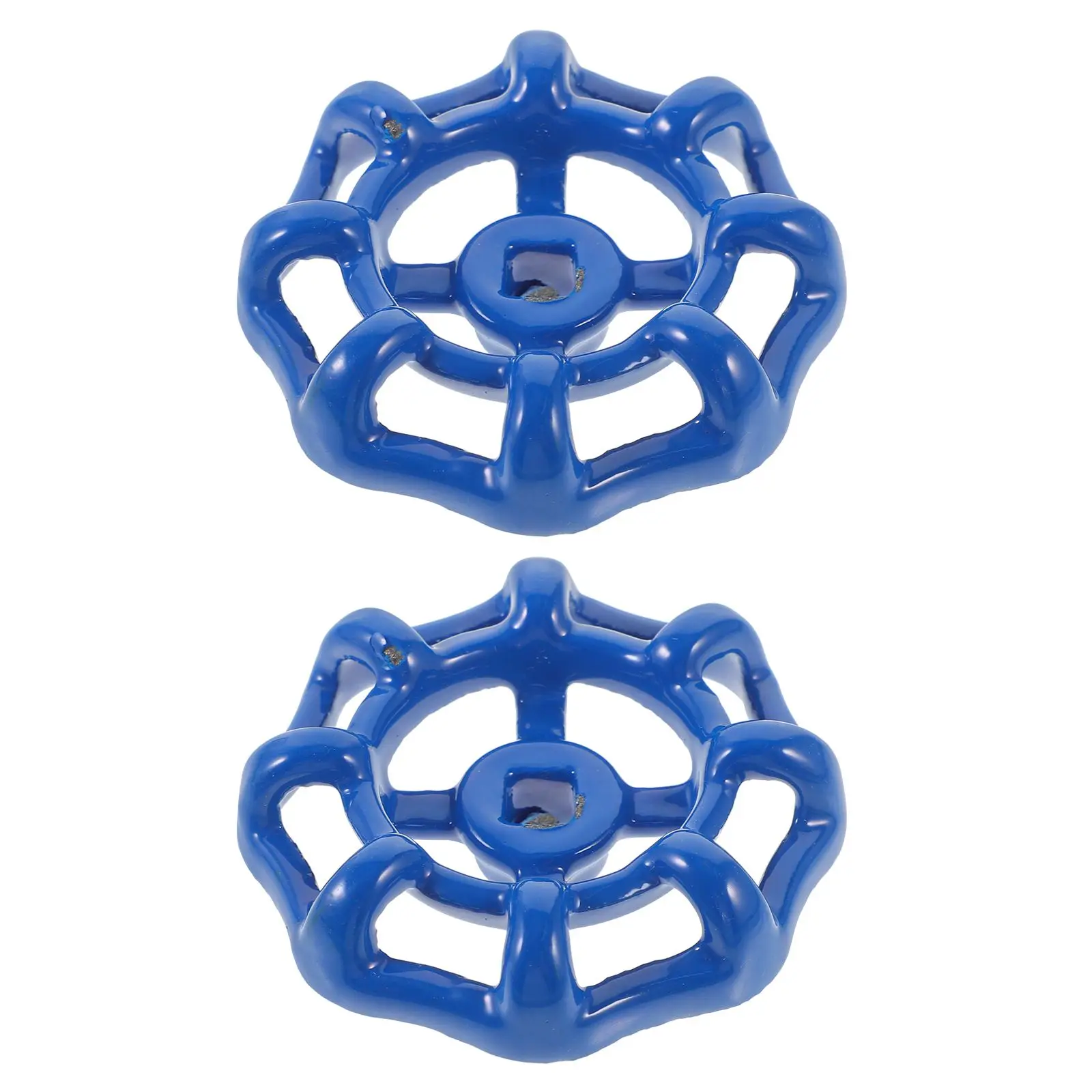 

2 Pcs Cast Steel Valve Handwheel Replacement 7x7mm for Hose Bib Pipe Gate Faucet Handle Easy Operate Practical