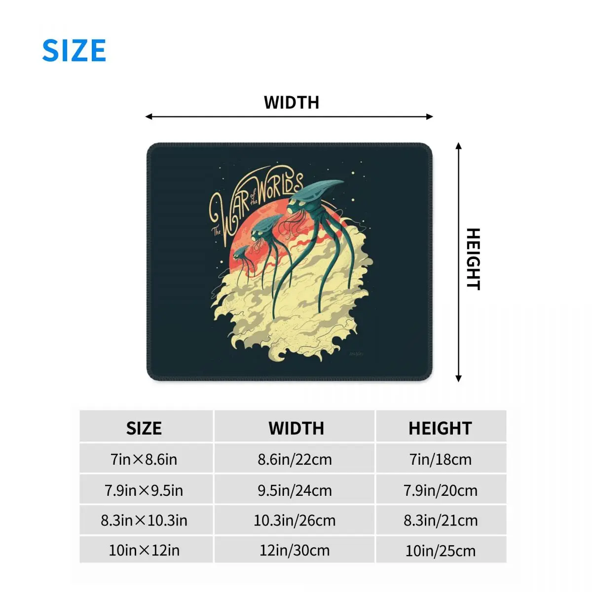 لوحة ماوس War of the Worlds، لوحة مفاتيح الكمبيوتر، حصيرة الماوس، ألعاب الكمبيوتر المحمول، حصيرة مكتبية، ملحقات المكتب، مفارش الطاولة