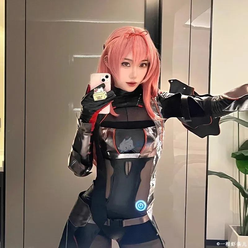 Комбинезон Nikke Goddess of Victory, униформа на Хэллоуин, Алая черная тень, карнавальный костюм, карнавальный костюм для вечеринки, парик, обувь