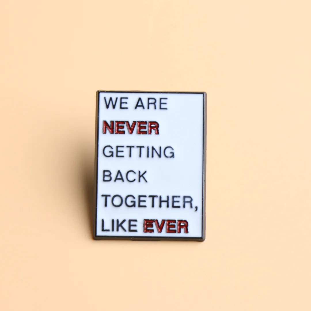 Enamel Lapel Pin with Slogan 