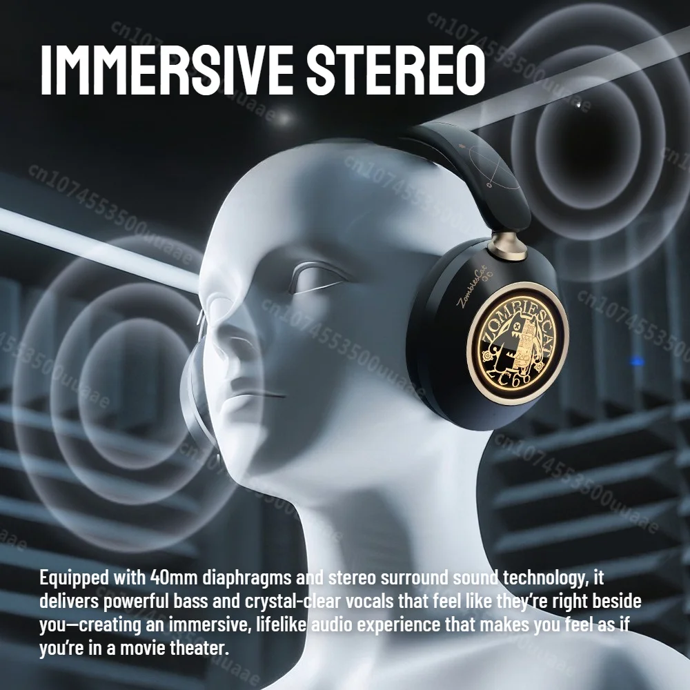 Zombiescat S8 ANC سماعات بلوتوث - 50 ديسيبل سماعات إلغاء الضوضاء النشطة قوية عميق باس سماعة رأس لاسلكية فوق الأذن #3