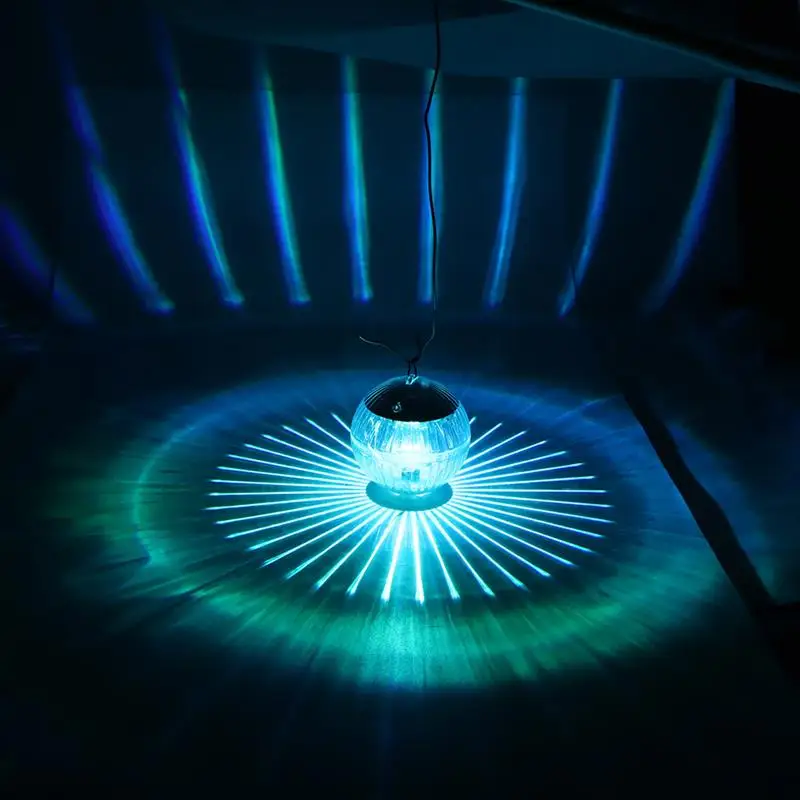 Underwater Light Swimming Pool Led Light Waterproof 7 Color RGB Changing LED Floating Lights Solar Powered Fishing Pond Light