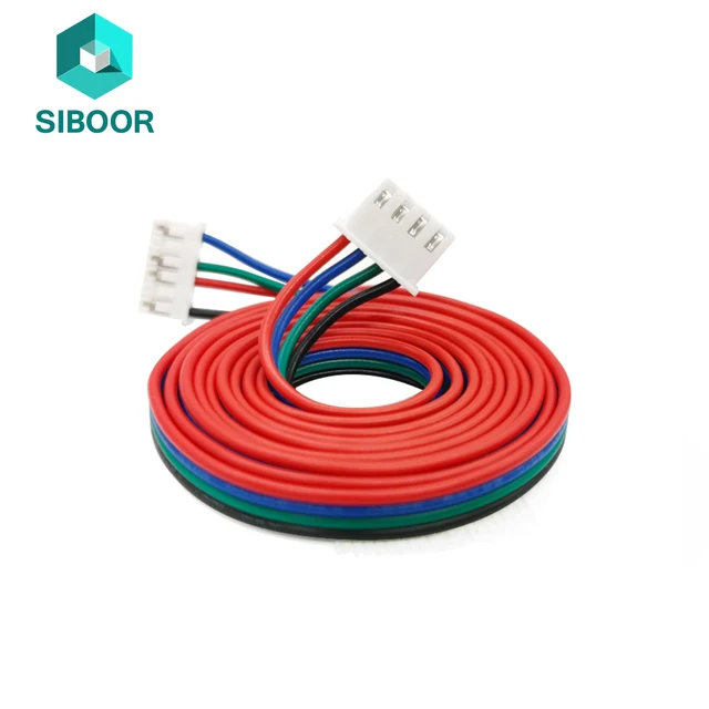 Kabel silnika 1M/1.5M/2M dwufazowy XH2.54 4pin do 6pin Terminal kabel łączący silnik do części drukarki 3D Nema 42 silnik krokowy