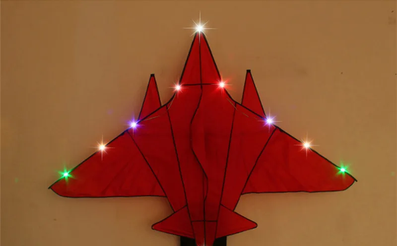 새로운 DIY LED 연 날리기 56개 LED 램프가 장착된 성인용 야외 장난감 드라첸 스테이겐 세르프 볼란트 젤 블라스터