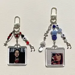 lana del rey inspired keychain star beaded keychain coquettish
