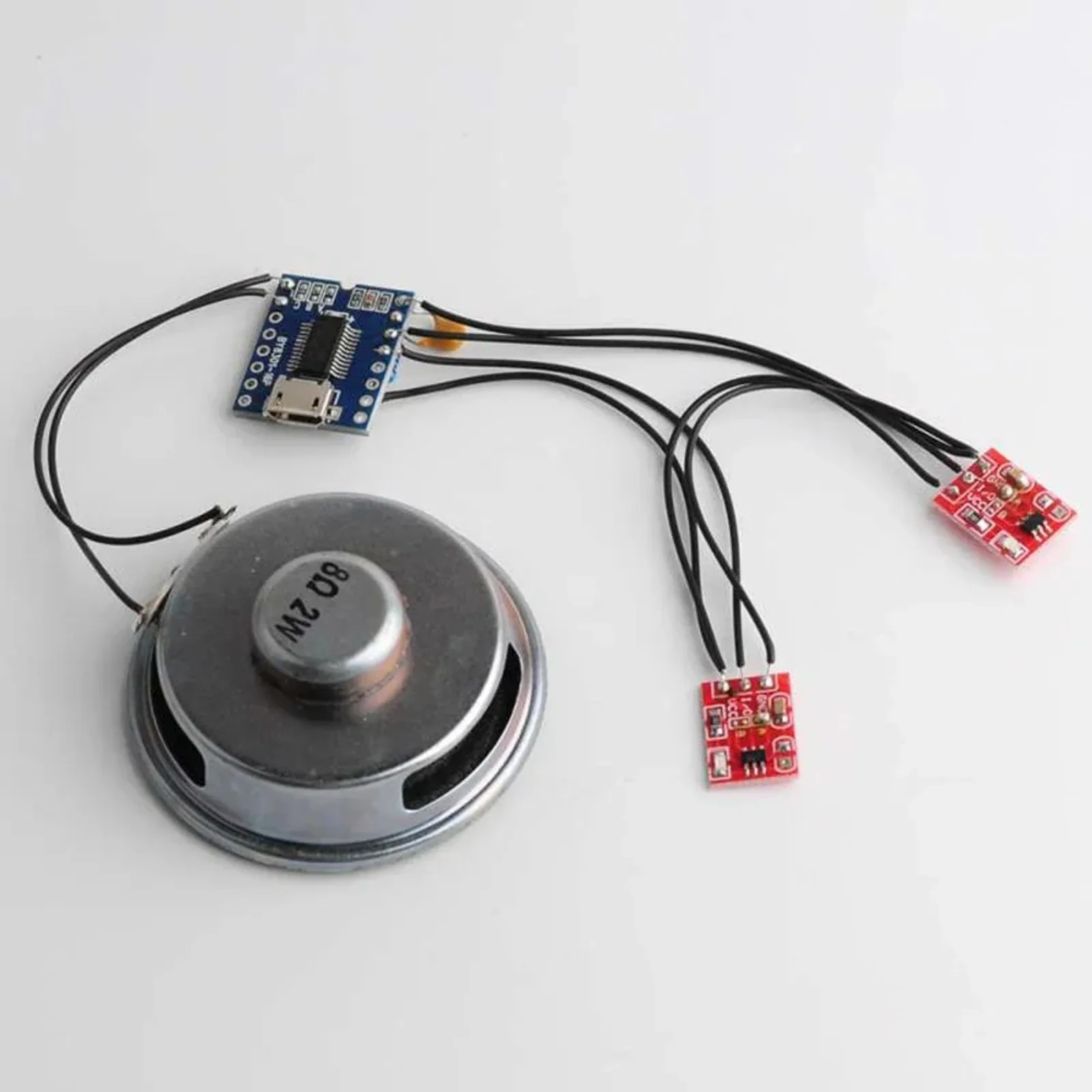 MP3 Audio Module With SPI Flash Micro USB Interface Built-In 3W Amplifier For Serial Voice Control Ideal For Electronics Enthusi