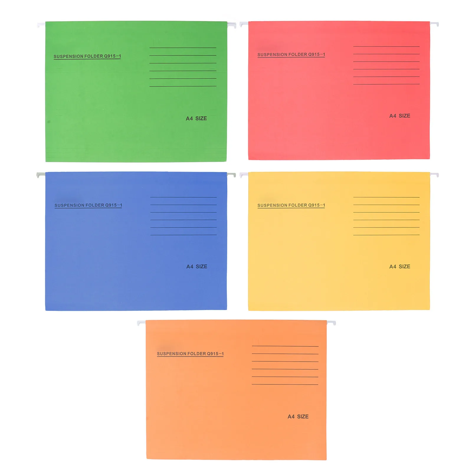 

20Pcs Suspension Folder Hanging File Holder A4 Size Wide Opening for Medical Financial Document Storage Office Supplies