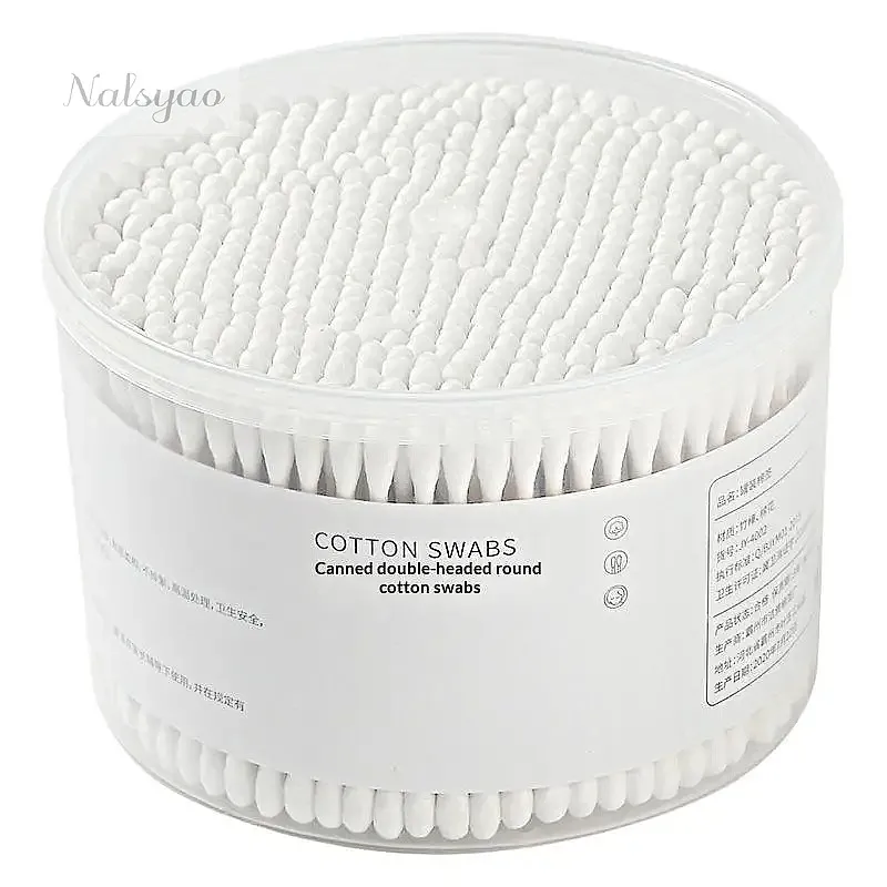 500Pc Double Head Cotton Swab Ears Cleaning Tools Boxed Cosmetic Cotton Buds Makeup Remover Women