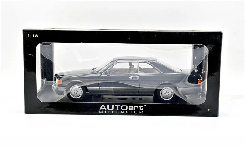 Autoart 1:18 560SEC C126 Black Simulation Limited Edition All Open Alloy Metal Static Car Model Toy Gift