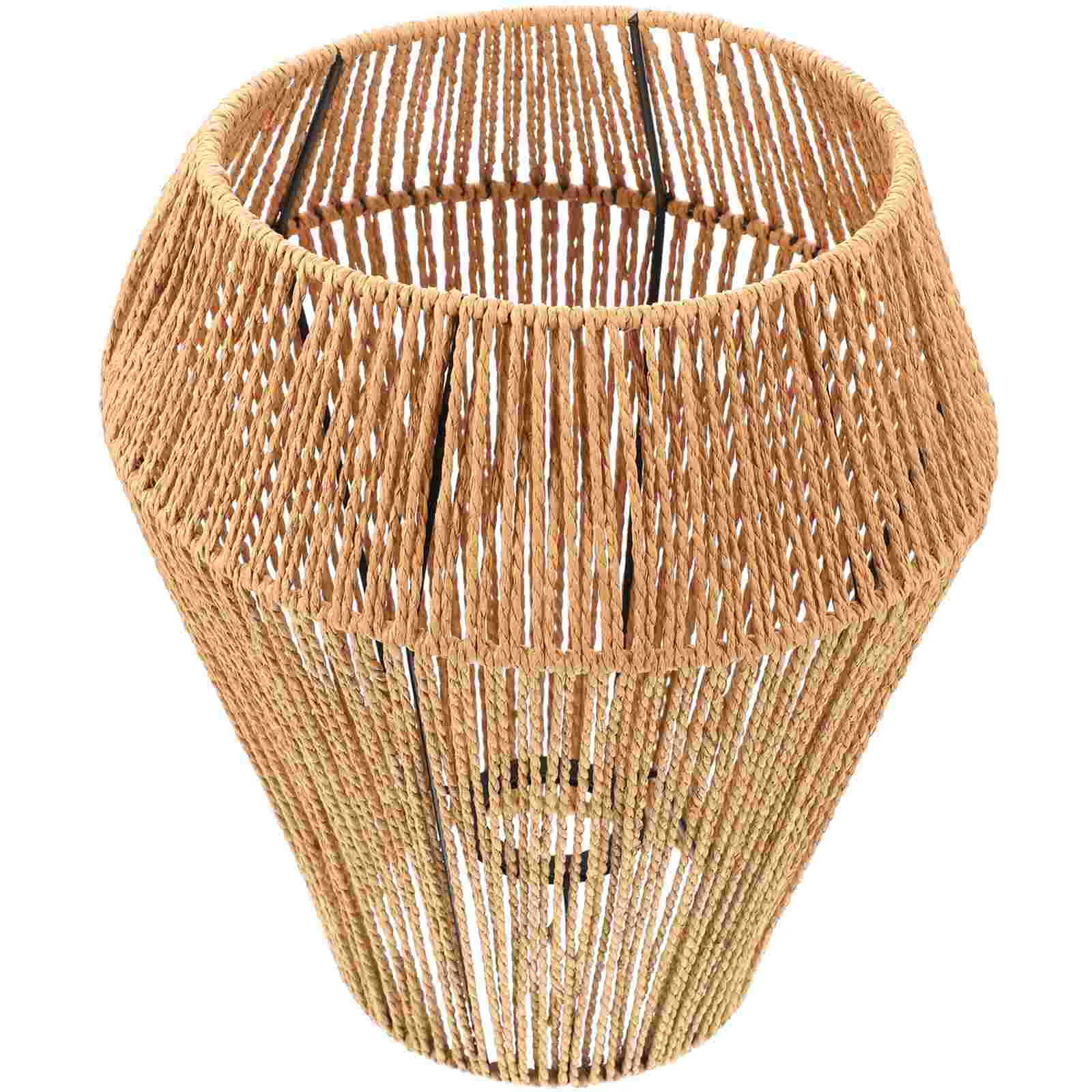 

Lamp Shade Shades Rustic Style Lampshade for Hanging Household Pendant Home Woven Ceiling