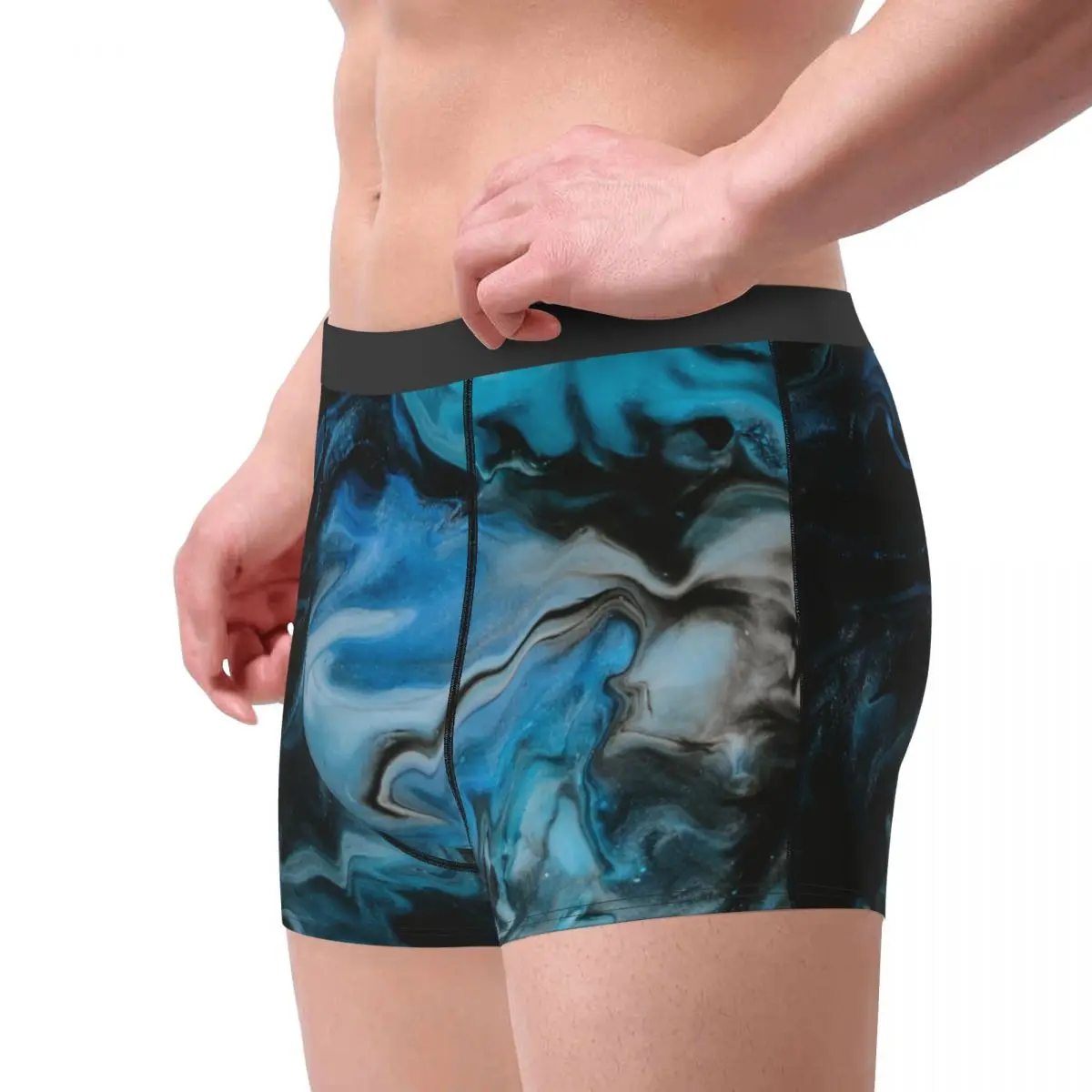 Abstract Acrylic Expressionist Art Mai_Stains Paint Underpants Cotton Panties Man Underwear Comfortable Shorts Boxer Briefs