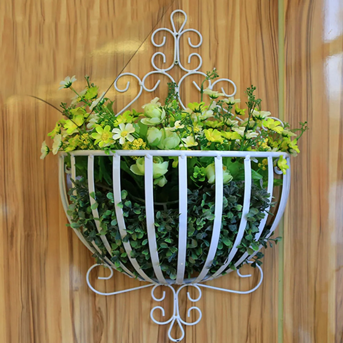 Wall Mounted Pot Flower Stand Plant Shelf Indoor Holder Hanging Planter Bracket