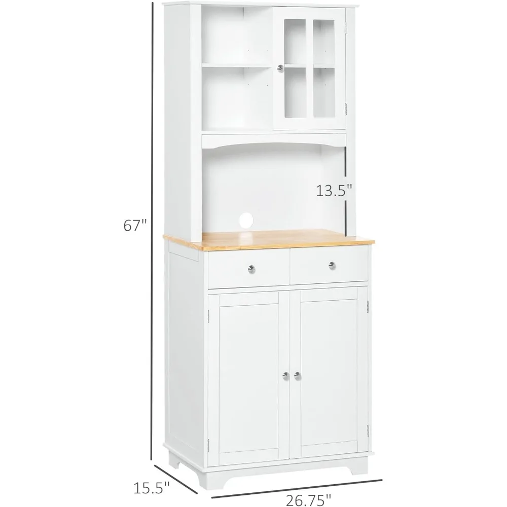 بوفيه مطبخ مع خزانة ميكروويف، أبواب مؤطرة، أدراج، سطح طاولة مفتوح، خزانة لمساحة غرفة الطعام #3