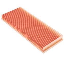100x40x10mm Pure Copper Heatsink Skiving Fin DIY Heat Sink Radiator for Electronic CHIP IC RAM Cooling Cooler