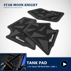 For Yamaha Tenere 700 Tenere700 World Raid 2022- Motorcycle Side Fuel Tank Pads Protector Stickers Decal Gas Knee Grip Traction
