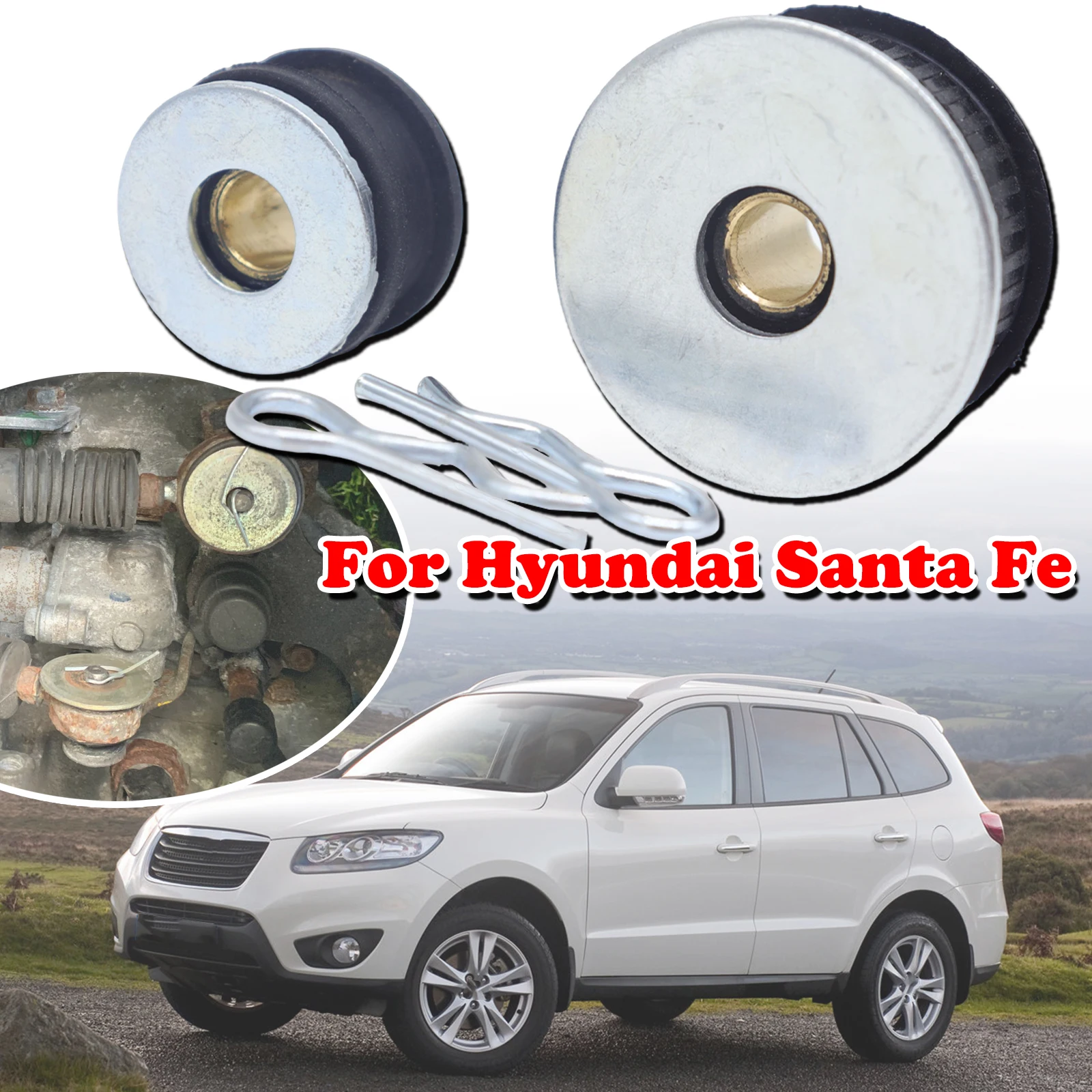 

Updated For Hyundai Santa Fe SM CM Manual Gear Shift Cable Linkage Bushing Selector Washer Cotter Pin 2000 2006 2007 2010 2012