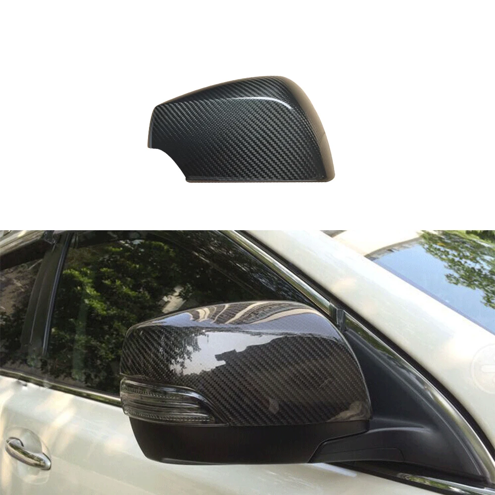 

Real Dry Carbon Rearview Side Mirror Cover for Subaru SUV Forester XV Legacy 2013-2016 add on type