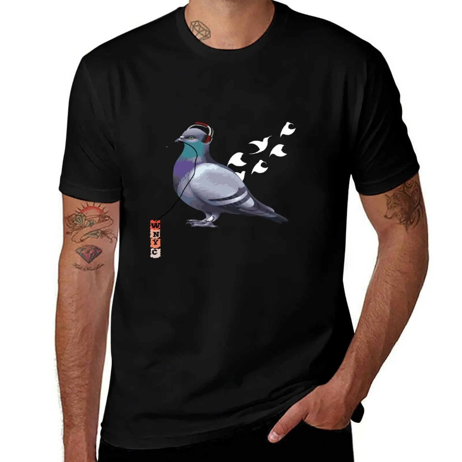 

wnyc pigeon T-Shirt man t shirt luxury anime t shirts oversize man t shirt cotton high quality T-Shirt
