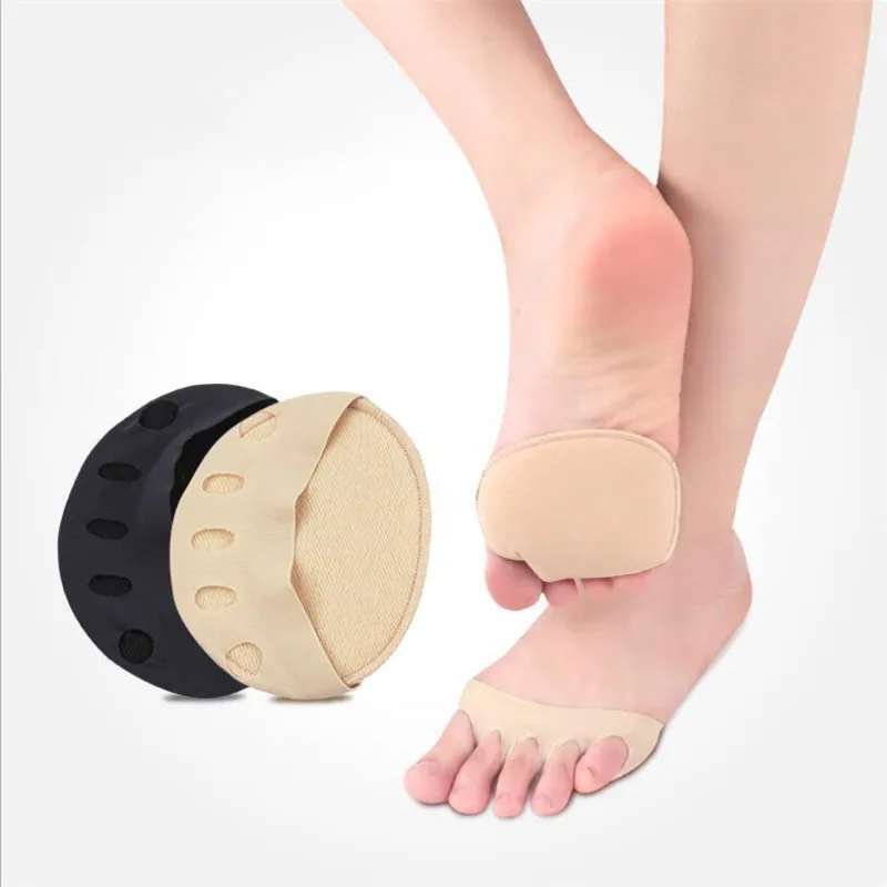 2Pcs Five Toes Forefoot Pads for Women High Heels Half Insoles Foot Pain Care Absorbs Shock Socks Toe Pad Massaging Toe Pad