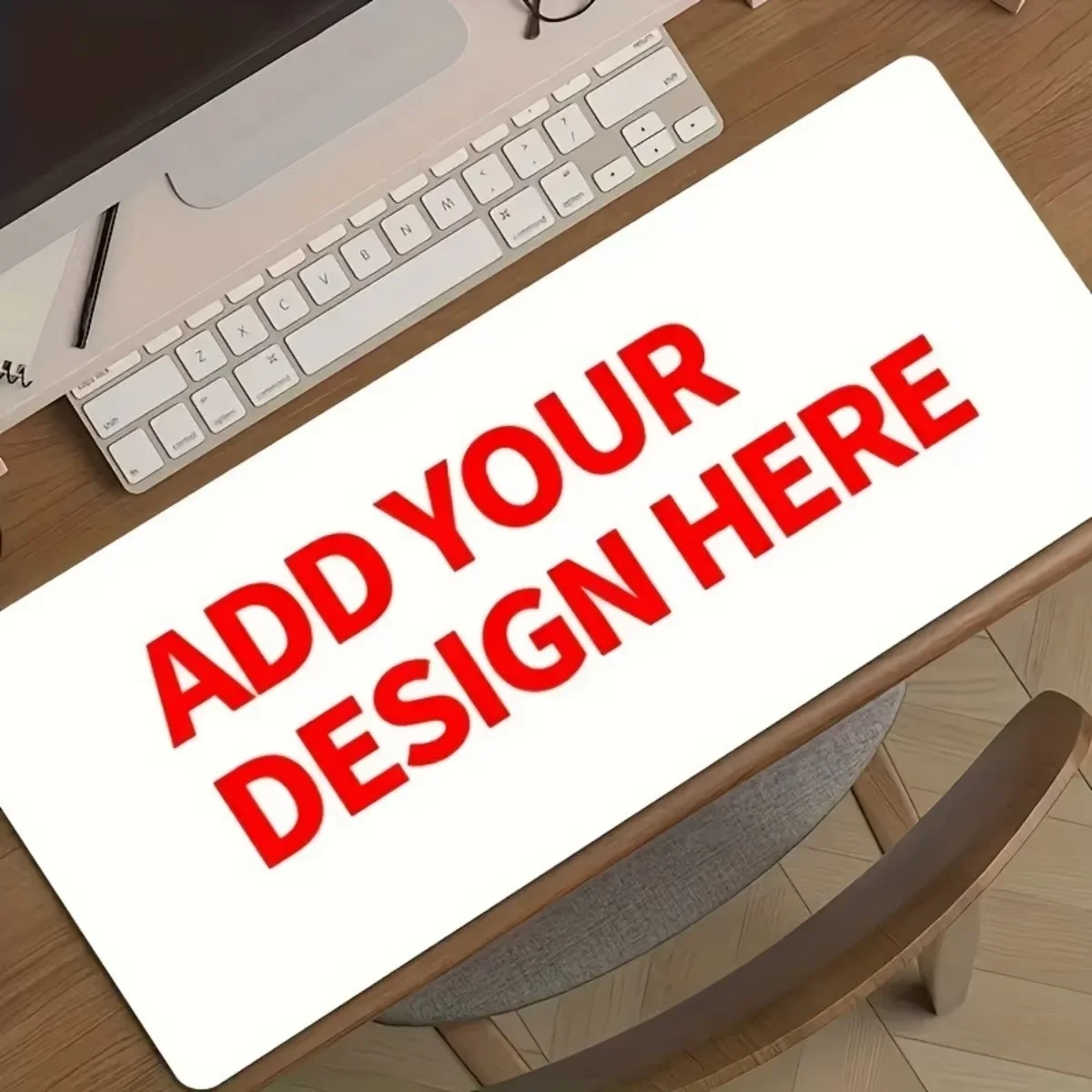 1 Custom Mouse Pad – Non-slip base, large modern desk accessory, customizable surface, diatomaceous earth non-slip mouse pad.