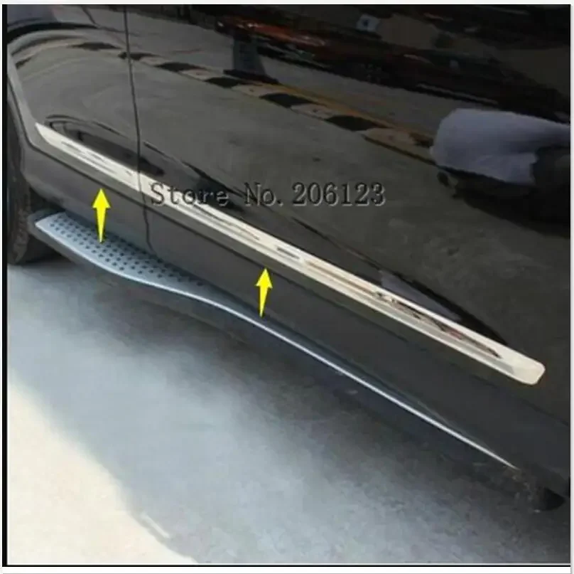 4 PCS For Honda CRV CR-V 2012 2013 2014 2015 2016 car styling Side Door trim Strip Molding Stream lamp panel bumper hoods 4pcs