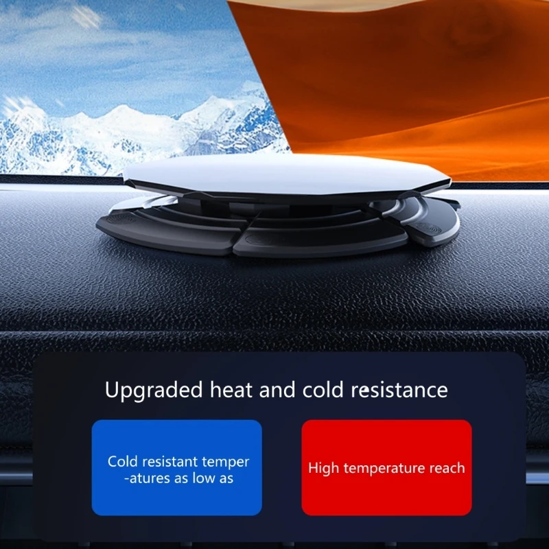 Antislip Car Windshield Dashboard Phone Holder Base with Powerful Suction Cup Adjustable Viewing Angles for Most Vehicle D7YA