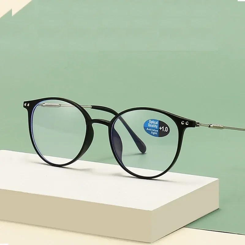 

Retro Fashion Beam Square Myopia Glasses for Men Women Anti Blue Light Black Transparent Finish Prescription Eyewear 0 To +4.0