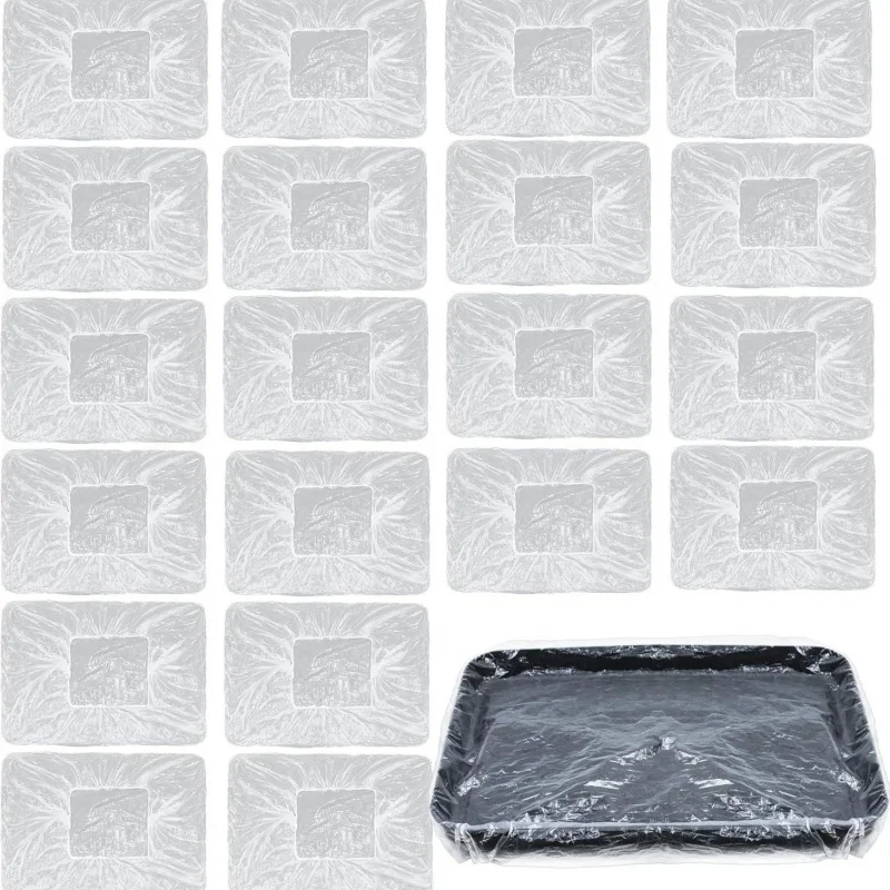 【20 Pack Disposable Paint Tray Liners 】Paint Tray Liners for Rollers, DIY Home Painting Projects , Plastic Liners for Painting