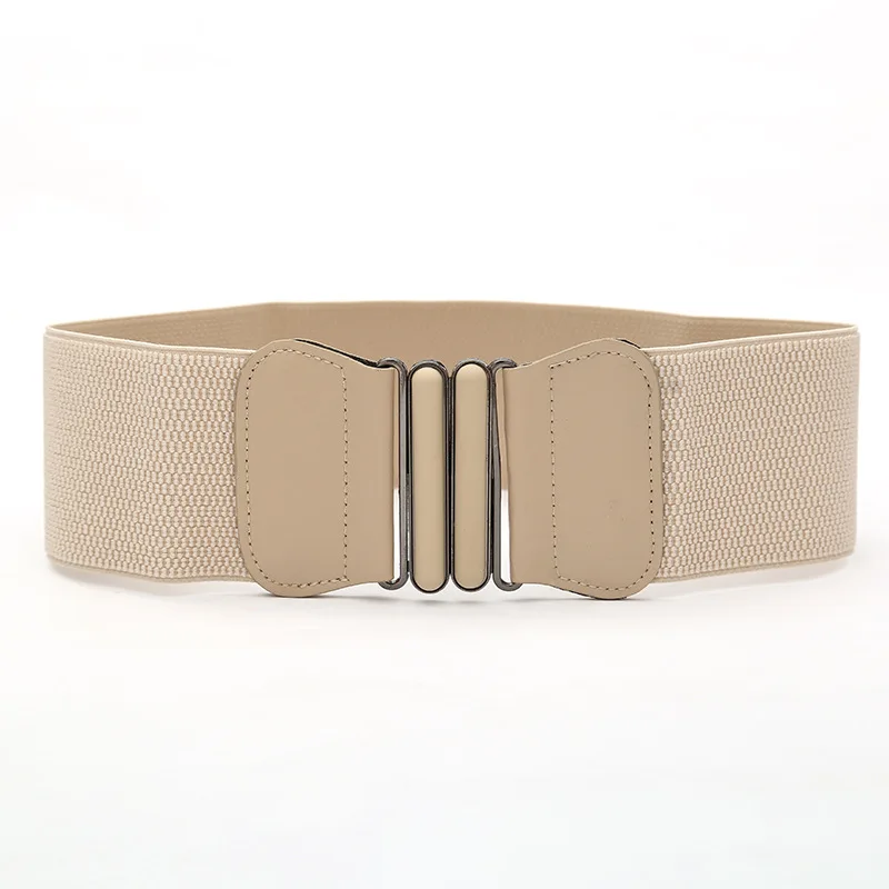 Ceinture élastique en cuir solide pour femmes, Vintage, très large, tendance, tunique, body, manteau, accessoires, couverture de taille