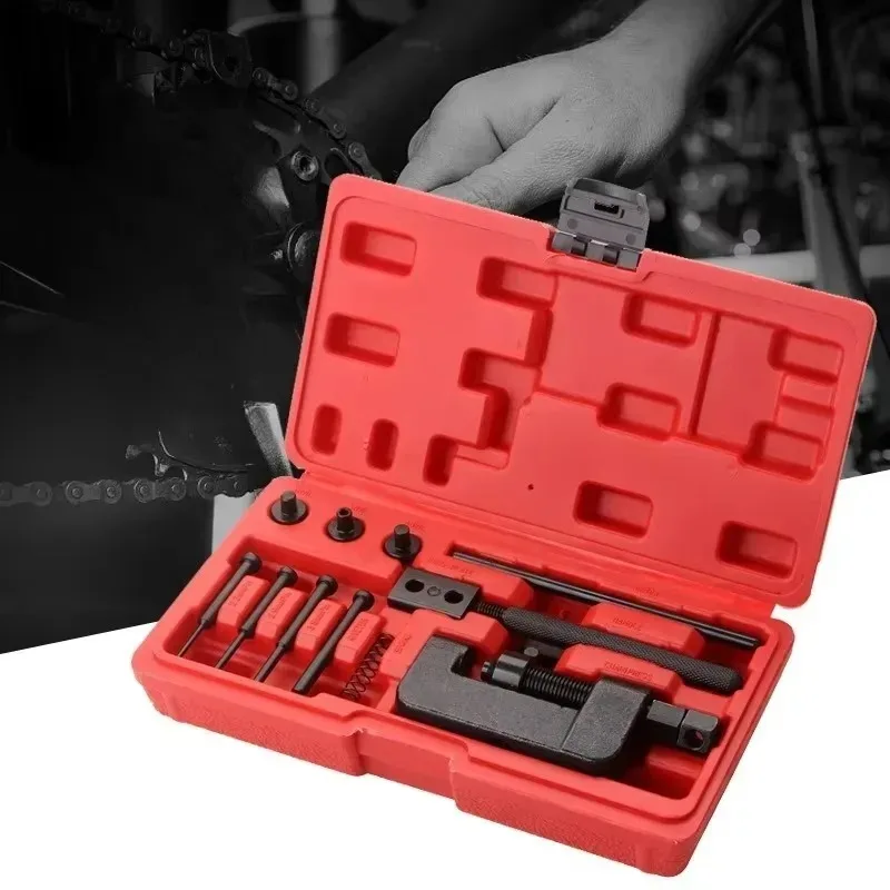 

1Set Motorcyc Chain Installation and Disassembly Bicycle Chain Repair Set Chain Splitter Breaker Mountainb Riveting Tool
