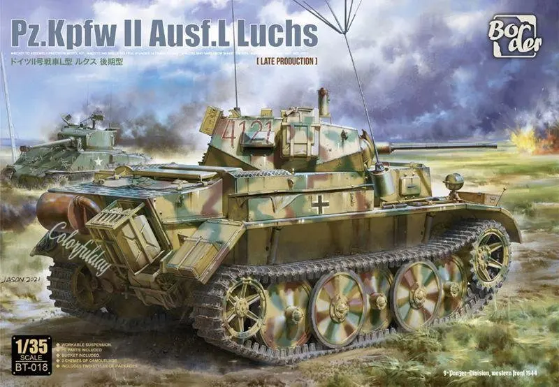 

Border BT-018 1/35 Scale Pz.Kpfw II Ausf.L luchs LATE PRODUCTION MODEL KIT