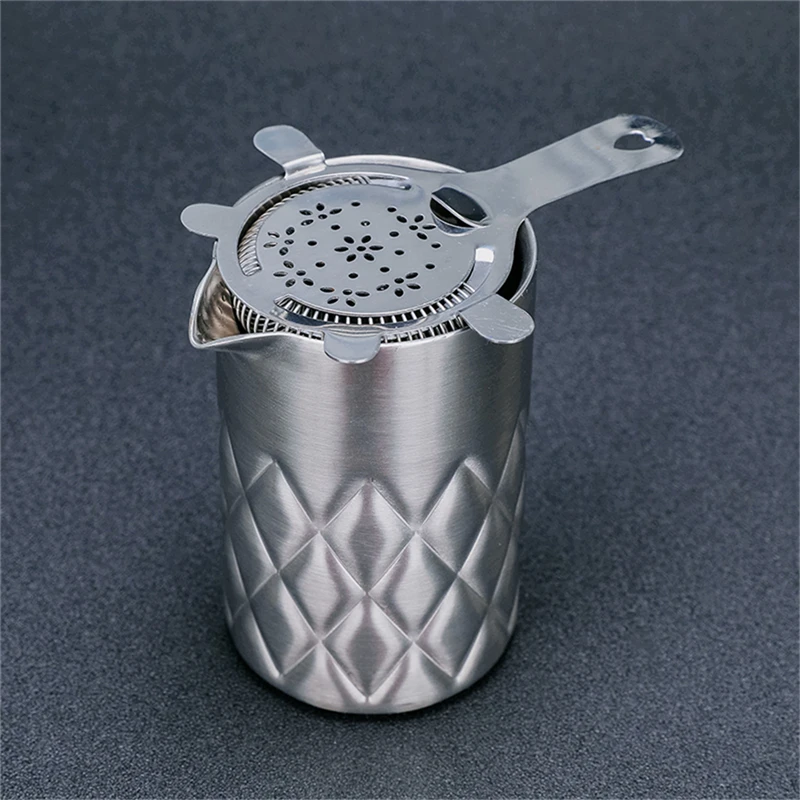 580ml Cocktail Mixing Glass Stirring Tin Double-walled And Vacuum Insulated For Temperature Consistency