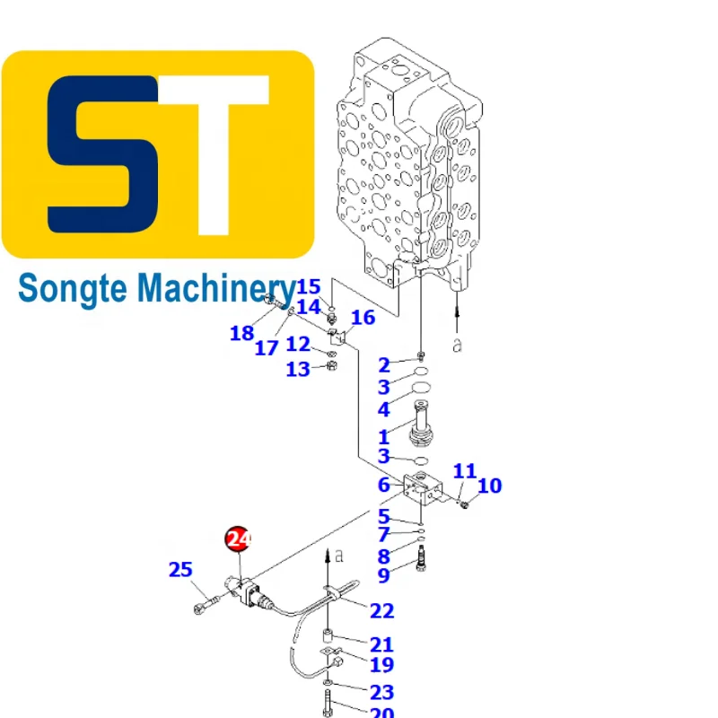 Position Sensor Ass'y 729-13-01110 for  Excavator Parts  PC800SE-8 S/N 50001-UP